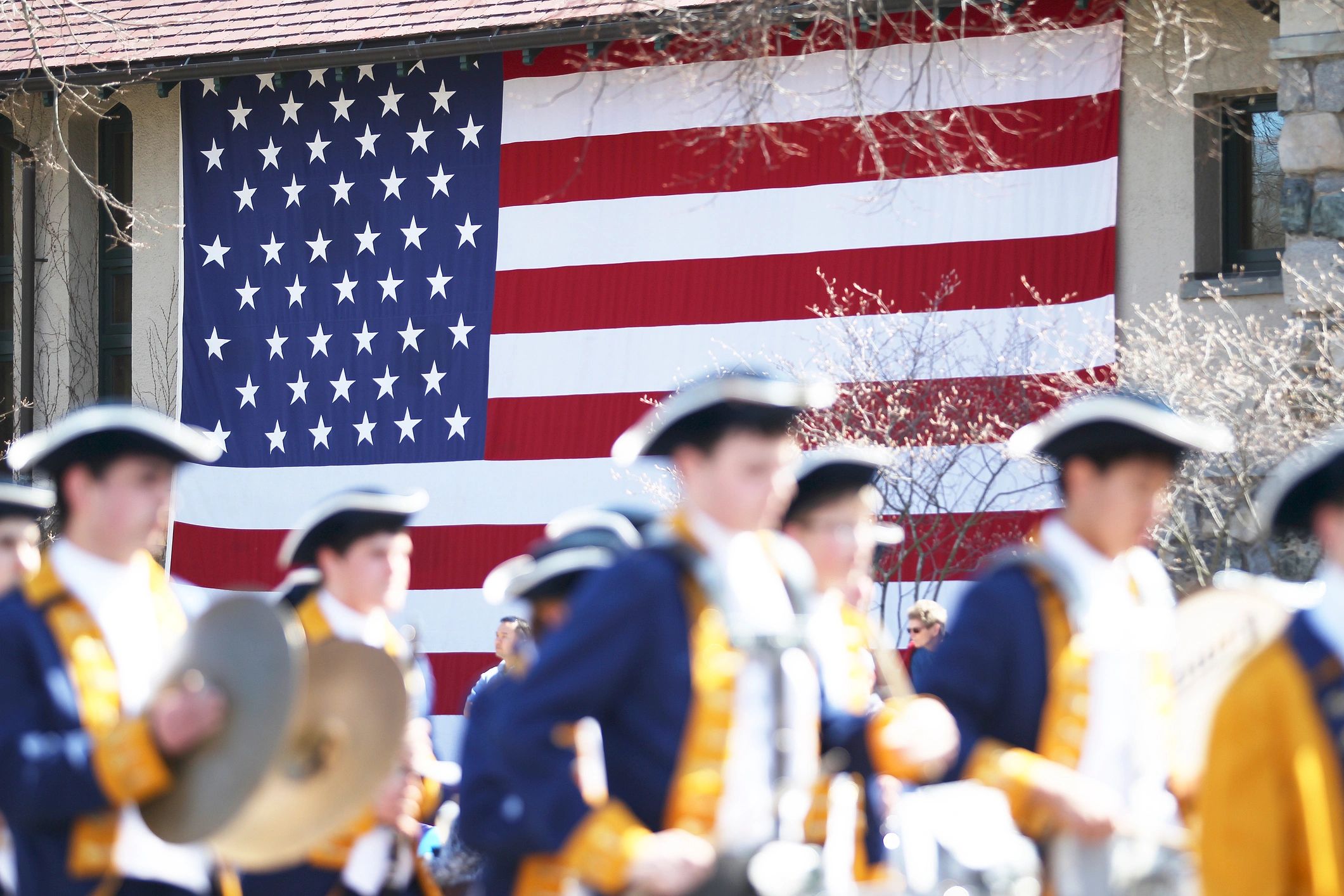 outdoor summer parade New England